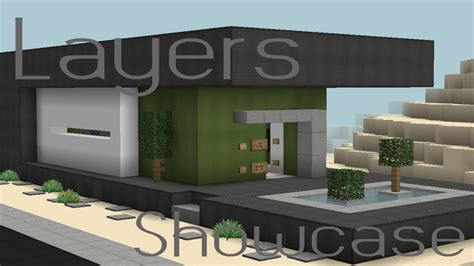 Minecraft Modern House Blueprints Layer By Layer