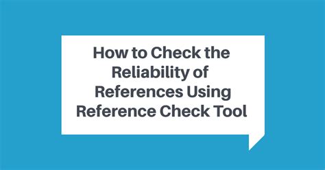 Walk me through your resume. How to Check the Reliability of References Using Reference ...