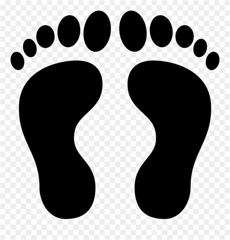 Footprint Filled Icon Left And Right Foot Prints Clipart 2025326
