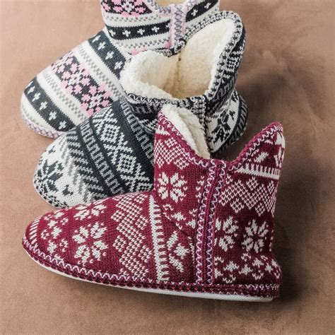 Holiday Snowflake Slippers