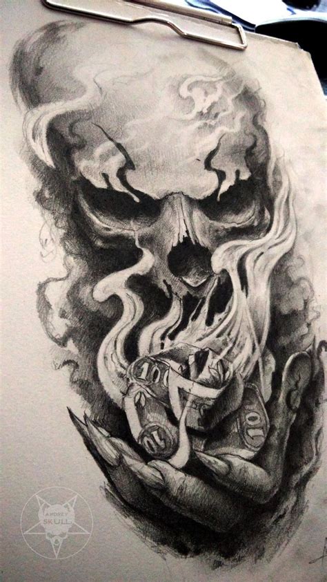 Burning Rose Dark Art Tattoo Skulls Drawing Skull Tattoo Design