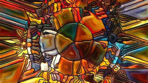 Wallpaper Colorful Painting Illustration Digital Art Window