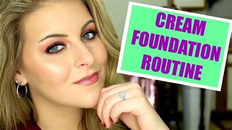 Cream Foundation Routine For Hydrated Glowy Skin Foundation For Dry