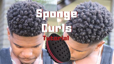 Sponge Curls On Drop Fade Cut Men Short Medium Natural Hair Youtube