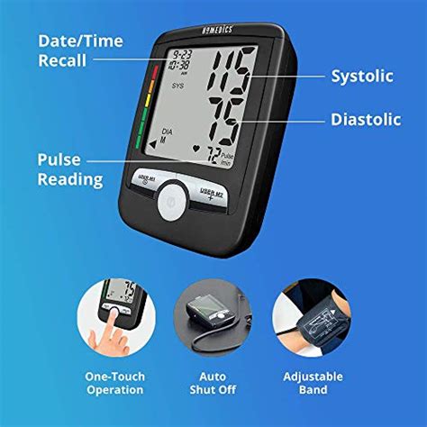 Homedics Upper Arm Blood Pressure Monitor Easy One Touch Operation