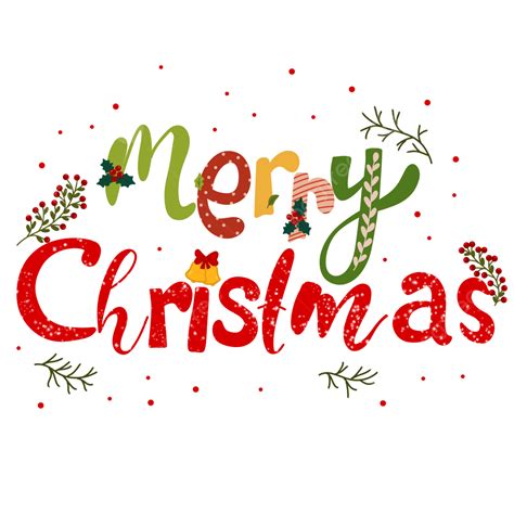 Transparent Cute Merry Christmas Greeting Font Christmas Font