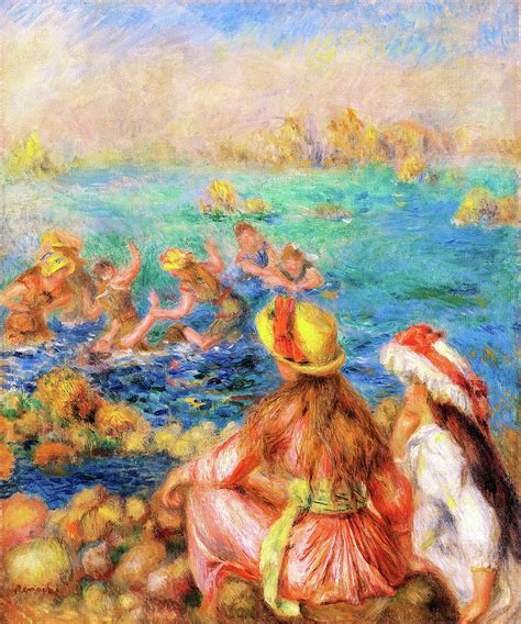 Baigneuses Digital Remastered Edition Painting By Pierre Auguste Renoir