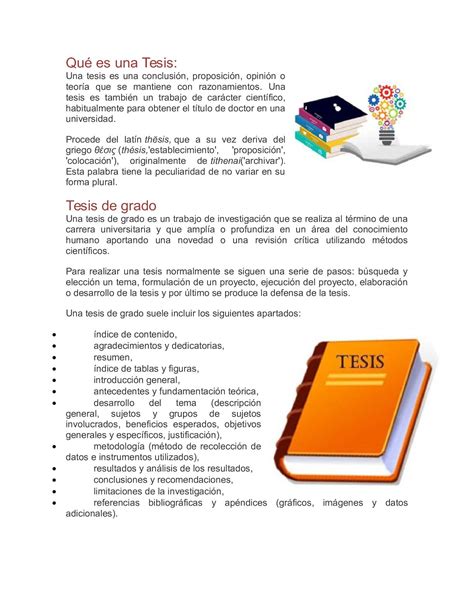 Tesis De Investigaci 211 N La Tesis Es Un Texto Sistem 225 Tico Y Riset