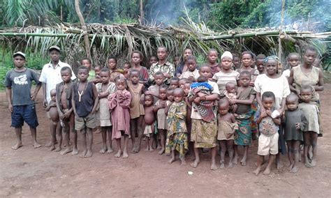 A Group Of Pygmies In The Democratic Republic Of Congo Who Were