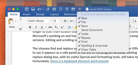 Make sure you're now in the new file that opened, click file in the menu bar, then click save as. Word for Mac 2016 review - Macworld UK