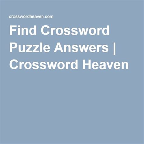 Crossword Puzzle Clue Solver Sultro