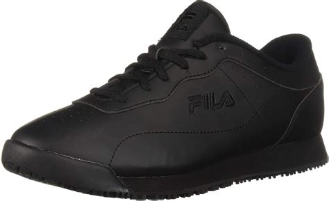 Fila Womens Memory Viable Slip Resistant Work Shoe Hiking Black 8 B