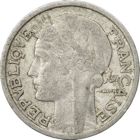 547076 Monnaie France Morlon 2 Francs 1947 Paris Tb Aluminium