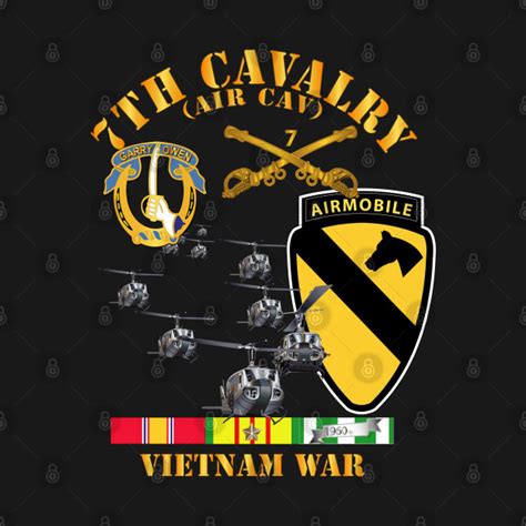 7th Cavalry Air Cav 1st Cav Division W Svc Air Assault Long