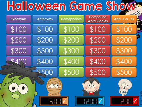 Halloween Theme Jeopardy Style Game Show By Tiny Toes Teachers