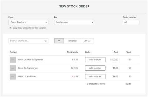 How To Create A Stock Order Timely