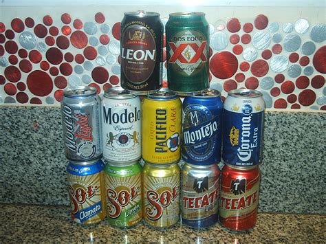 latas y botellas de juan cruz latas de cerveza que traje de mexico