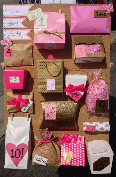 Exchanging wedding gifts from groom to bride is a romantic tradition many couples observe with sentimental and meaningful items that they can treasure for. Wedding advent calendar diy | Advent calendar gifts, Best ...