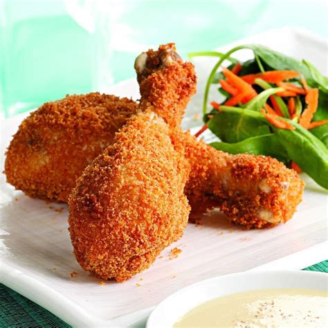 Crispy Baked Drumsticks with Honey-Mustard Sauce for Two ...
