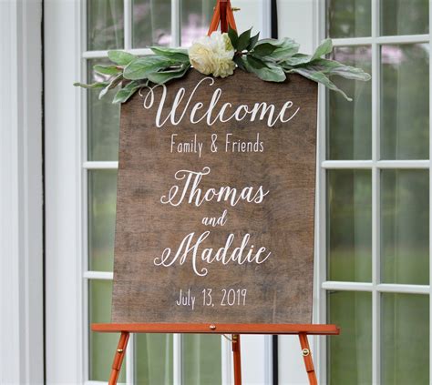 Wedding Welcome Sign Welcome To Our Wedding Sign Welcome | Etsy | Wedding welcome signs, Wedding ...