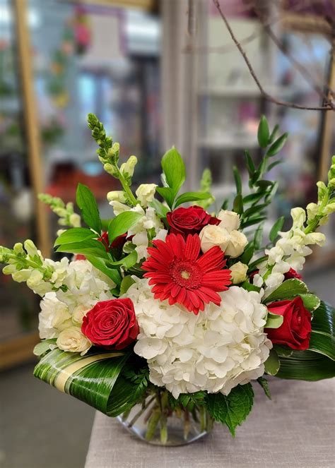 Red And White Delight By Mg Florist In Rochester Ny The Magic Garden