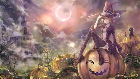 Free Download Anime Halloween Hd Wallpaper 1920x1080 Id59633 1920x1080