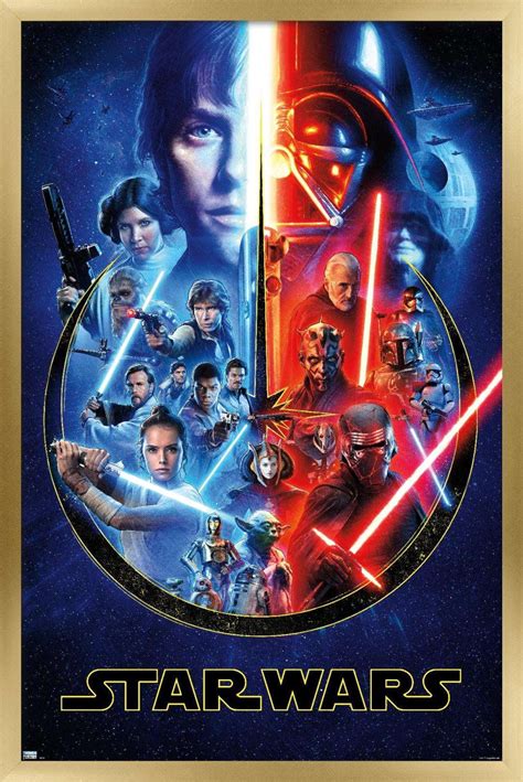 Star Wars Skywalker Saga Wall Poster 22375 X 34 Framed