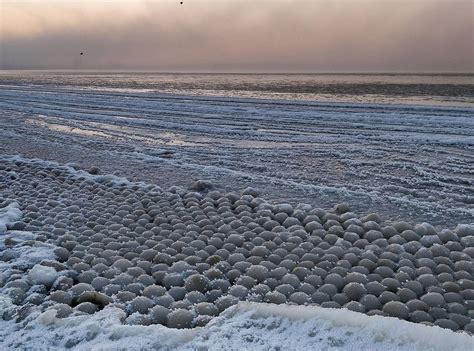 Frozen Ice Balls Of Lake Michigan And Stroomi Beach Amusing Planet