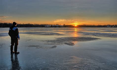Early Morning On A Frozen Lake 3 Tampere Finland Aikain Flickr