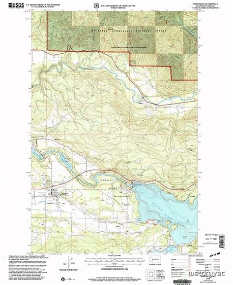 Usgs Topo Map Washington State Wa Mossyrock 242446 1998 24000 Posters