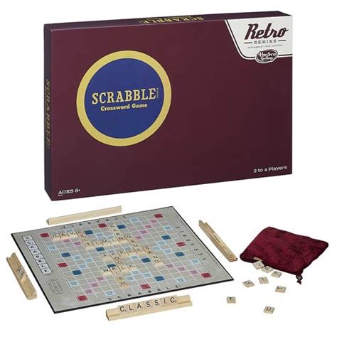 Scrabble Retro Board Game Hasbro Scrabble Games At Entertainment