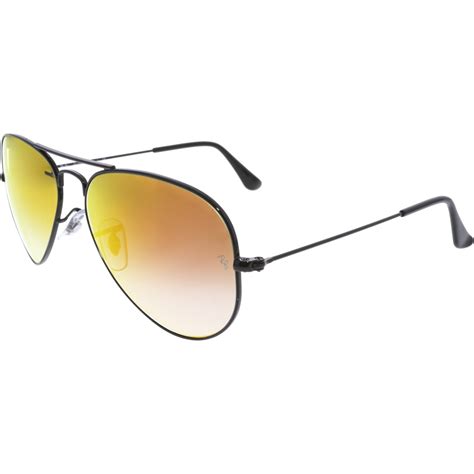 Ray Ban Ray Ban Polarized Rb3025 002 4w 55 Black Aviator Sunglasses