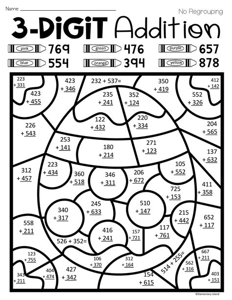Math Color By Number Coloring Pages Coloring Home There Are 20 Pages
