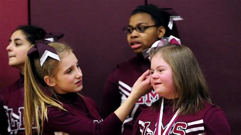 Athletes Help Cheerleader With Down Syndrome Defy Bullies The Two Way