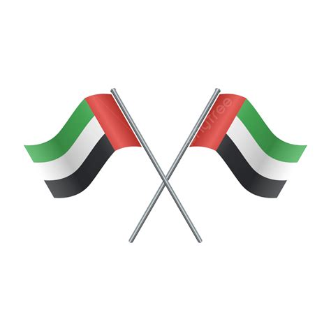 Uae Flag Uae Bendera Uni Emirat Arab Png Dan Vektor Dengan