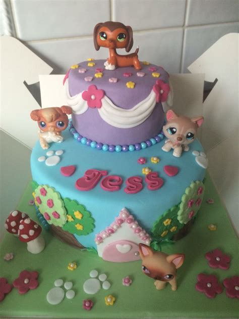 Littlest Pet Shop Cake This Was Fun To Make Lps Cakes Littlest Pet