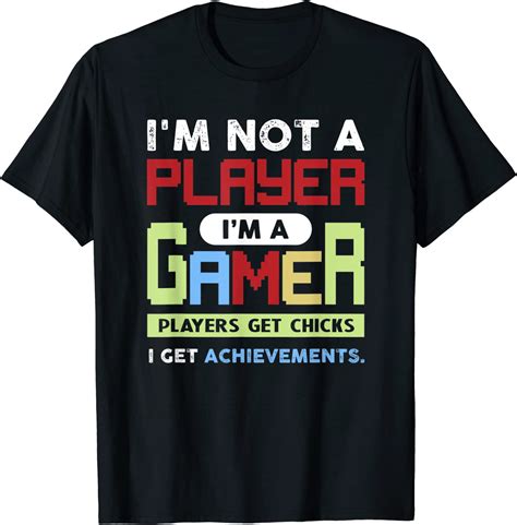 Im Not A Player Im A Gamer T Shirt Amazonde Fashion