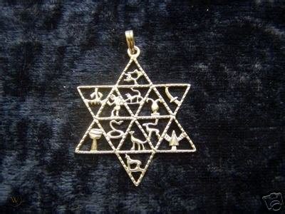 Jewish 12 Tribes Israel Symbols Star Of David Silver 35214625