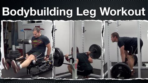 Bodybuilding Leg Workout Hams And Quads Youtube