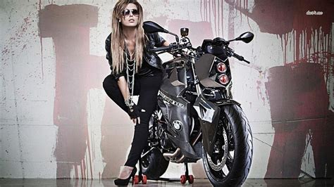 Hd Wallpaper Motorcycles Girls And Motorcycles Fashion Adult