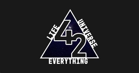 The Answer Is 42 Hitchhikers Guide To The Galaxy T Shirt Teepublic