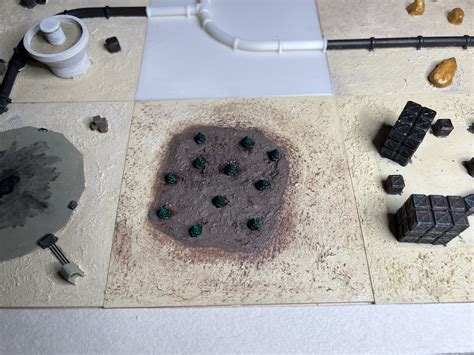12 Cm Terrain Tile For 6mm Wargaming Copse Of Trees By Jim The Sog