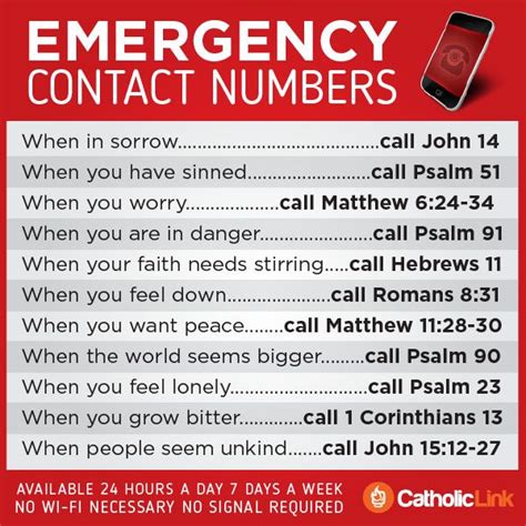 bible emergency numbers printable printable word searches