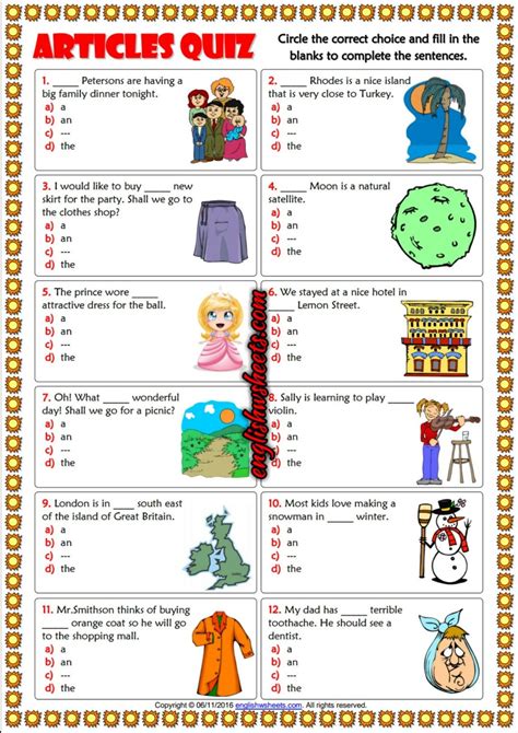 Trivia For Kindergarten And First Grade