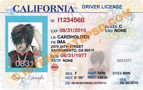 California Drivers License Template Psd Biburn