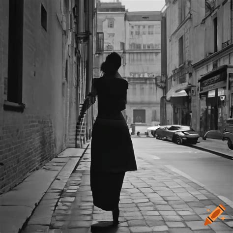 Woman Walking On The Street