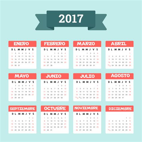 Calendar 2017 Imagenes Educativas