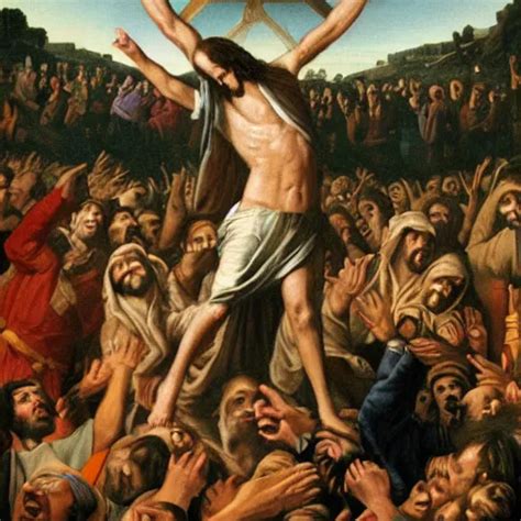 Jesus In Balaclava In A Mosh Pit Stable Diffusion Openart
