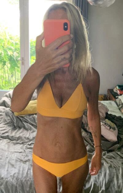Ulrika Jonsson Defies Her Age And Her Critics As She Poses In Orange Bikini