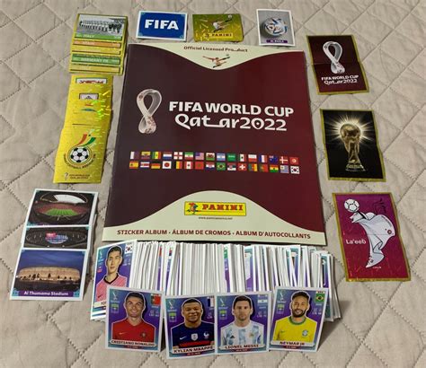 Panini Book 2022 Fifa World Cup Qatar Album Complete 670 Sticker Set